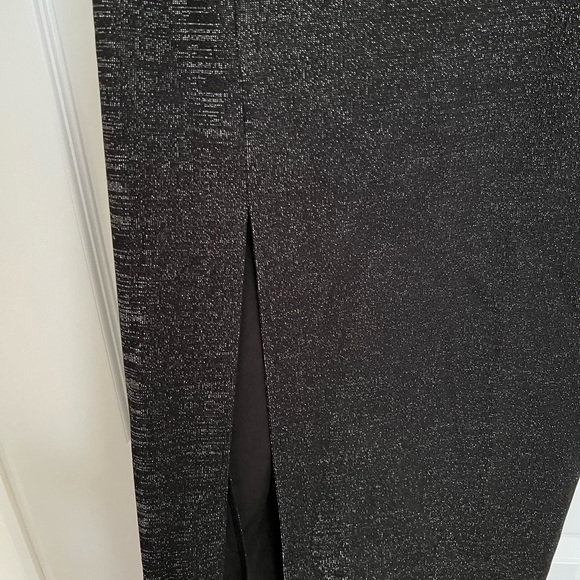 Black midi dress with silver threads from LIGIO, size XS - Picture 3 of 5